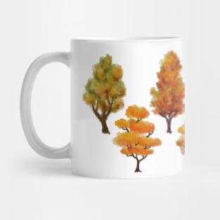 Autumn Trees Hand Painted Mug